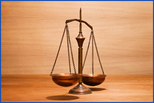 Images of weighing scales balanced out